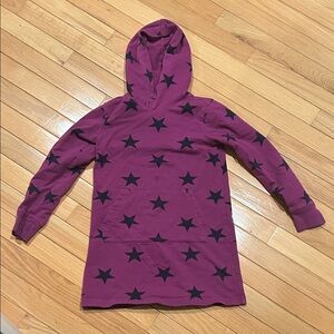 Primary Purple Star Hoodie for Kids